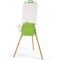 Hape: Portable Bamboo Easel - 14pc, Green & White, Whiteboard, Adjustable Height, Canvas Included, Supplies Pouch, Arts & Crafts Supplies, Kids Age 4+